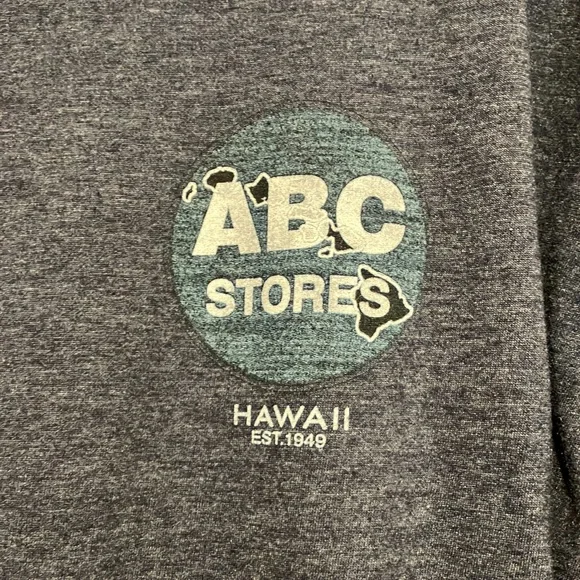ABC Hawaii Store super soft dk blue heather T-shirt in XL. NWOT. - Picture 2 of 4